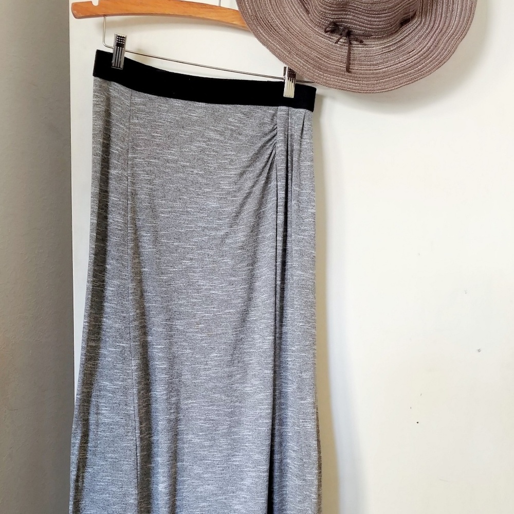 [Lou & Grey] Grey Slit Maxi Skirt